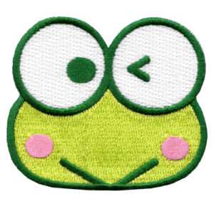 Frog From Hello Kitty Cartoon Embroidered Iron On