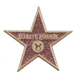 Marilyn Monroe Patch Hollywood Star Walk of Fame Embroidered Iron on
