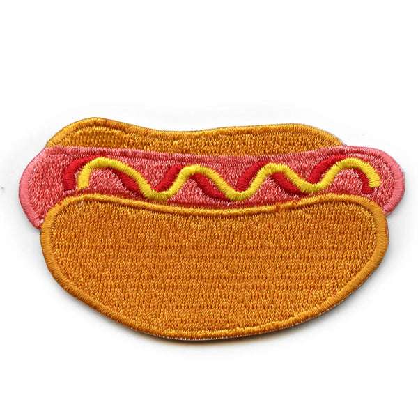 HotDog Emoji Food Embroidered Iron On Patch