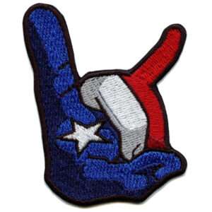 Houston Hand Sign Pride Texans Throwing Up The H Iron On Patch