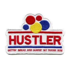 Hustler Gettin Bread Funny Patches Brand Parody Embroidered Iron On 1 Hustler Gettin Bread Funny Patches Brand Parody Embroidered Iron On