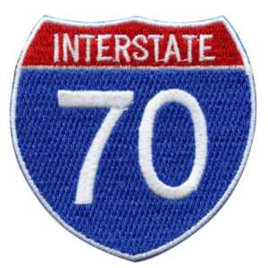 Interstate 70 I-70 Freeway Sign Embroidered Iron On Patch