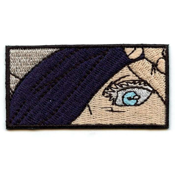 Patch Face JJK Satoru Patch Eye Peaking Embroidered | Stitchpatches.com