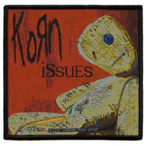 Korn Issues Album Cover Patch Nu Metal 90's Rock Woven Iron on 1 Korn Issues Album Cover Patch Nu Metal 90's Rock Woven Iron on