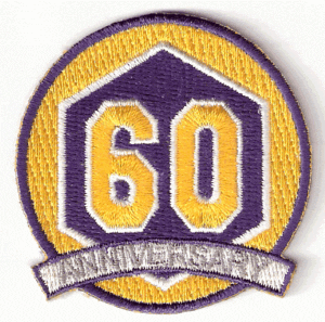 2007-08 Los Angeles Lakers 60th Anniversary Logo Patch Small Version