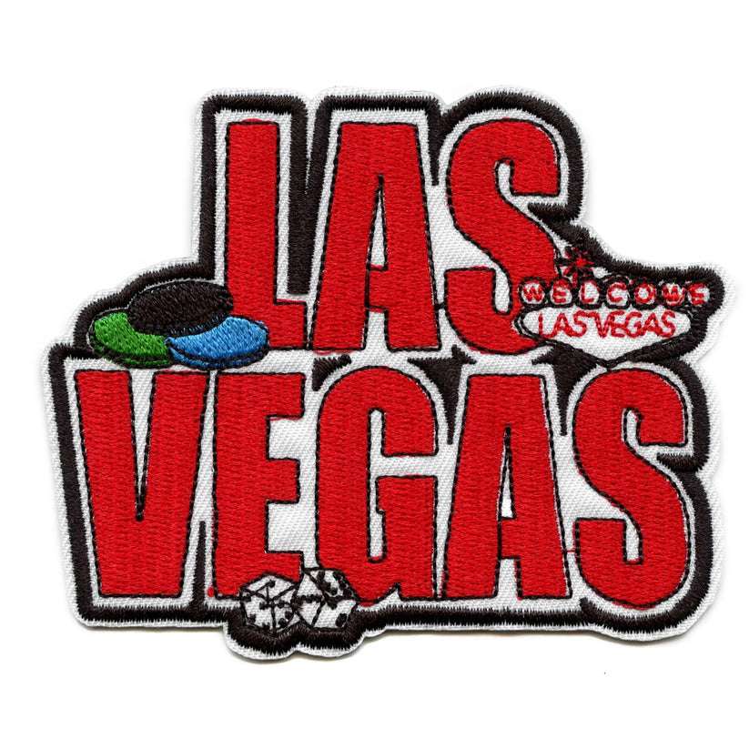 Las Vegas Knights Jersey Gambling Fun Patch Nevada Travel Destination Embroidered Iron On