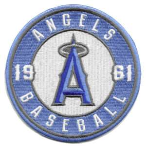 Los Angels Lids Angels Fathers Day Blue Sleeve Jersey Patch