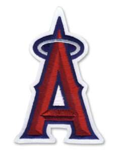 Los Angels Logos of Anaheim 'A' Silver Halo Patch 1 Los Angels Logos of Anaheim 'A' Silver Halo Patch