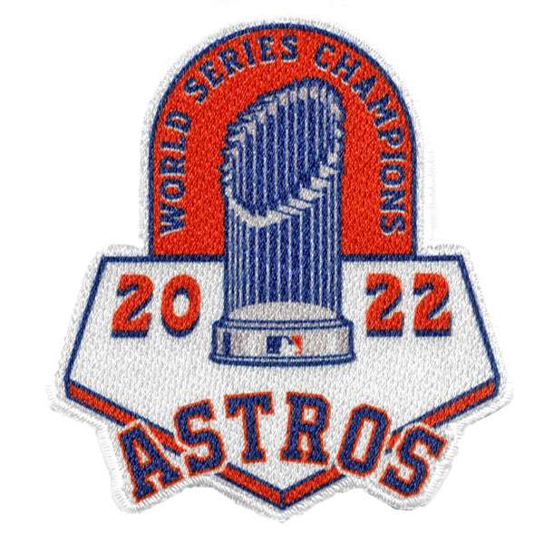 MLB 2022 Champions World Series Houston Astros Trophy Envy Patch