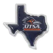 UTSA Colors Roadrunners Solid Metal Chrome Auto Emblem | Stitchpatches.com