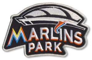 2012 Miami Marlins Jersey Park Inaugural Season Jersey Sleeve Patch (Road)