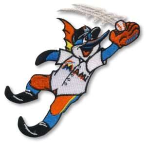 Miami Marlins Shirt Team Mascot 'Billy the Marlin' Logo Patch
