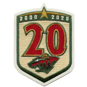 Minnesota Wild 20th Anniversary Season Jersey Patch (2020-21) 1 Minnesota Wild 20th Anniversary Season Jersey Patch (2020-21)