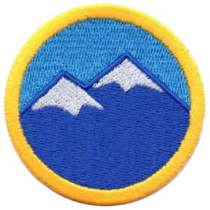 Mountain Climbing Merit Badge Wilderness Scout Iron On Patch