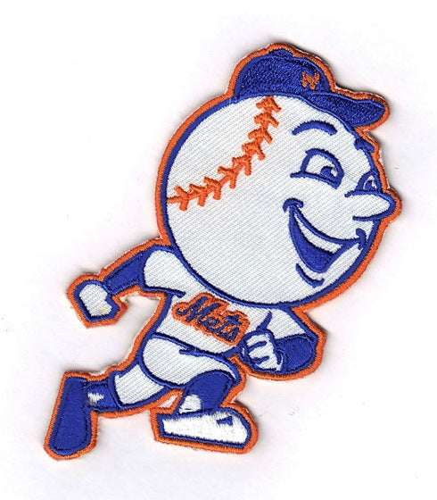 New York Mets Team Mascot Mr Met Running Logo Patch