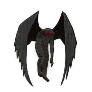 Mothman Cute With Knife Patch Folklore Mythology Legend Embroidered Iron On