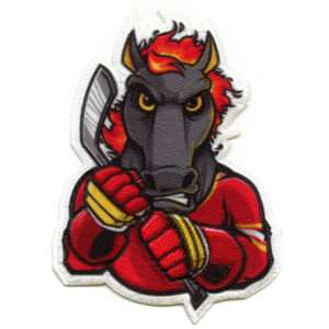 Calgary Canada Fire Horse FotoPatch Mascot Horse Hockey Parody Embroidery Iron On