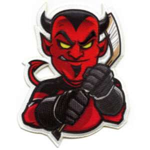 New Jersey Devils Mascot FotoPatch Hockey Parody Embroidered Iron On