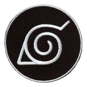 Naruto Round Leaf Village Symbol Embroidered Patch