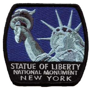 Statue Of Liberty National Monument New York Embroidered Iron On 1 Statue Of Liberty National Monument New York Embroidered Iron On