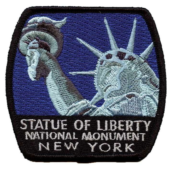 thumbnail image 2 of Statue Of Liberty American USA Flag Patch – Embroidered Iron-on Applique, Military Style, USA Made 2 of 4