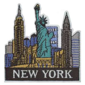 Patch NYC Skyline Die Cut Iron on Travel Patch