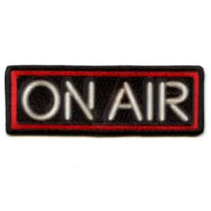 On Air Sign Patch Live Radio Sublimated Embroidery Iron On