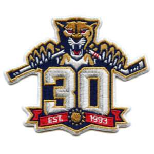 2023 Florida Fla Panthers Logo Team 30th Anniversary Season Logo Jersey Patch