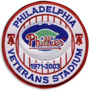 Philadelphia Phillies Logos Veterans Stadium Closing Patch (2003)