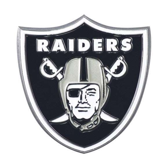 Las Vegas Raiders Patch Solid Metal Auto Color Emblem 