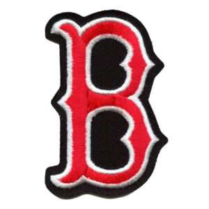 Boston Red Sox Small Letter B Hat Logo Patch - Stitch Patches