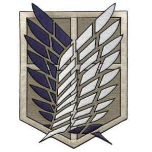 Attack On Titan Anime Freedom Wings Scout Regiment Logo Emblem Iron On Large Back Patch