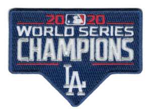 World Series 2020 Champions Jersey Patch Los Angeles Dodgers