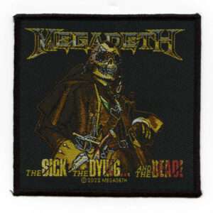 Megadeth Studio Dead Album Cover Patch Sick Dying Woven Iron On 1 Megadeth Studio Dead Album Cover Patch Sick Dying Woven Iron On