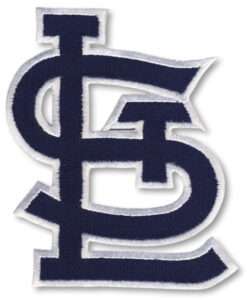 St. Louis Cardinals 'STL Hat ' Blue Letter Script Logo Patch