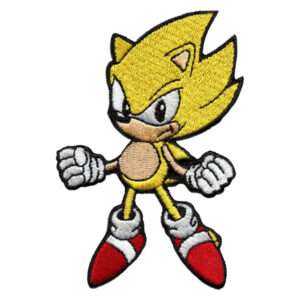 Sonic The Hedgehog Super Sonic Embroidered Iron On Patch