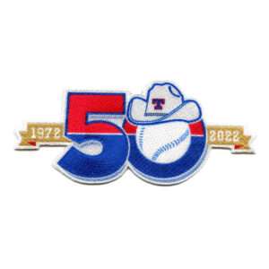 2021 Rangers Texas Logo 50th Anniversary MLB Embroidered Jersey Patch