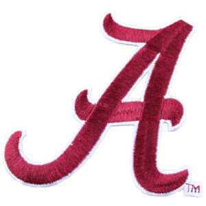 Alabama Crimson Tide Logo Iron On Embroidered Patch 1 Alabama Crimson Tide Logo Iron On Embroidered Patch