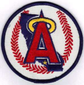 California Angels Jersey Primary Team Logo Sleeve Patch (1986-1992)