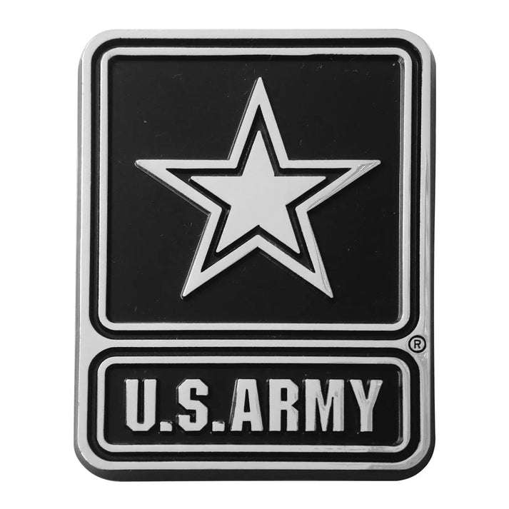 US Army Patches Solid Metal Chrome Plated Car Auto Emblem
