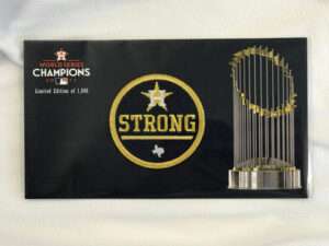 Official Houston Astros Gold Rush "Strong" Jersey Patch Limited Edition