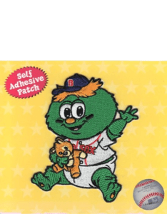 Boston Mascot Red Sox Team Baby 'Wally The Green Monster' Self-Adhesive Patch