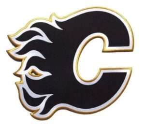 Calgary Flames Logo Primary Team Black C Patch