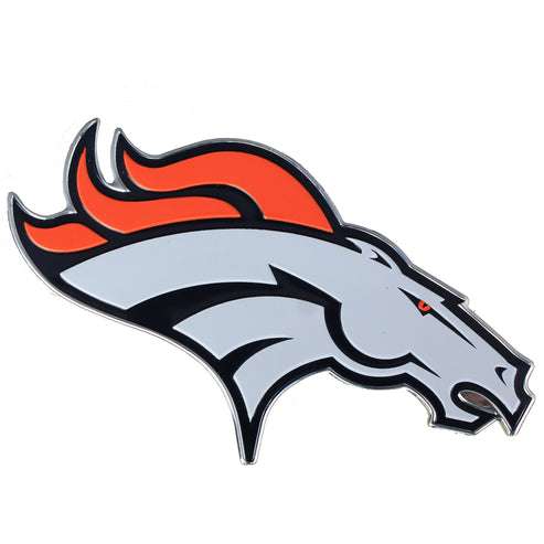Denver Broncos Colors Aluminum Car Auto Emblem