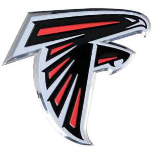 Atlanta Falcons Colors Aluminum Car Auto Emblem