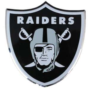 Las Vegas Raiders Colors Aluminum Car Auto Emblem