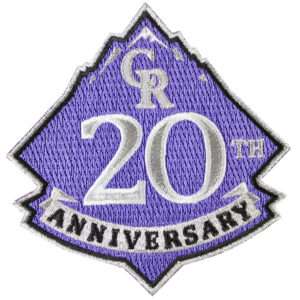 2013 Colorado Rockies World Series 20th Anniversary Logo Sleeve Patch 1 2013 Colorado Rockies World Series 20th Anniversary Logo Sleeve Patch