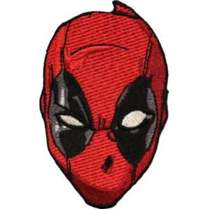 Marvel Comics Deadpool Head Iron on Applique Patch