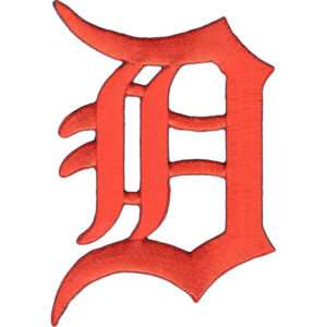 Detroit Tigers Primary Logo Jersey Patch (Orange) 1 Detroit Tigers Primary Logo Jersey Patch (Orange)