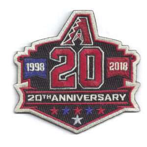 2018 Arizona Diamondbacks Logos 20th Anniversary Patch
